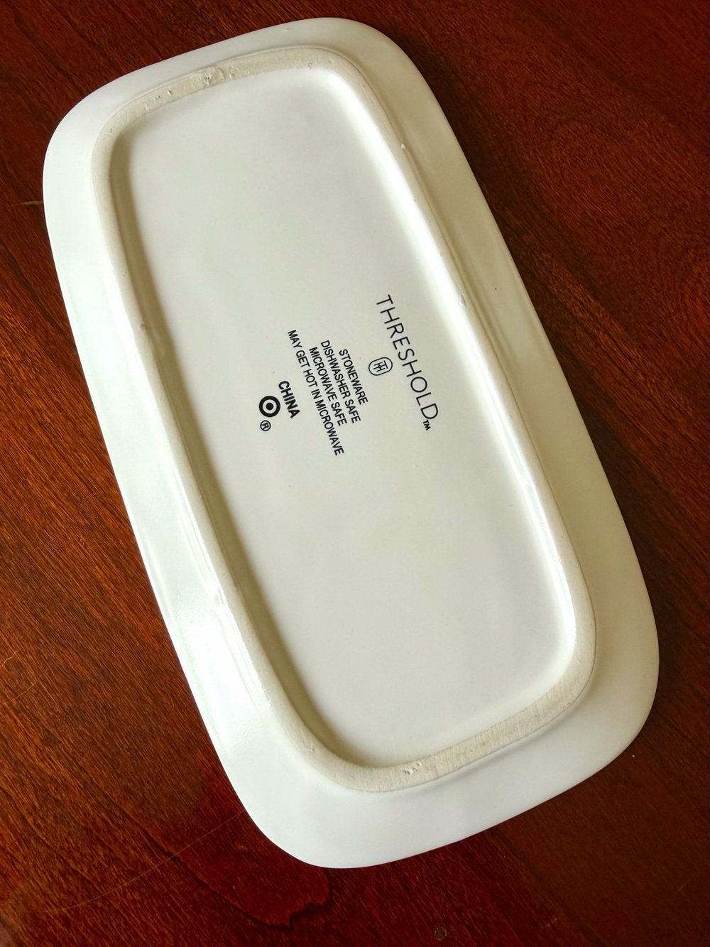 Bunny Rabbit Butter Dish Covered Stoneware Target Threshold White & Green Leaf - Picture 9 of 10